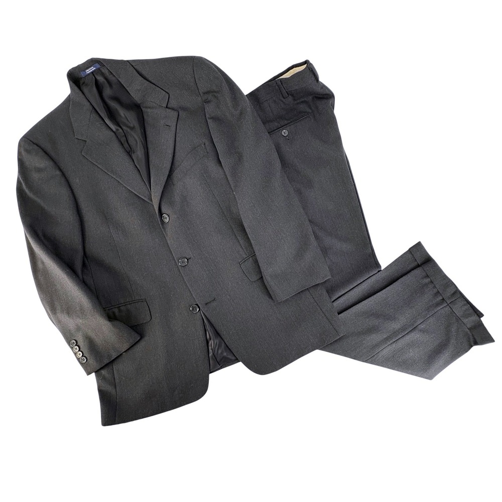 Ted Baker London Men's Charcoal Wool Blend Suit Jacket and Pants Formal Business